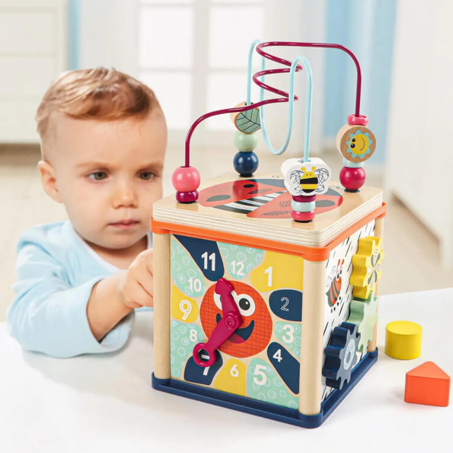 TOPBRIGHT Kostka edukacyjna dla niemowląt, 1+
