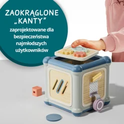TOPBRIGHT Kostka edukacyjna 10w1 Mistrz motoryki małej, 1+