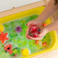 Glo Pals Kostki sensoryczne świecące w wodzie Elmo Ulica Sezamkowa - zabawka kąpielowa