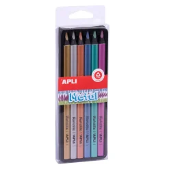 Apli Kids Kredki ołówkowe Jumbo - metal