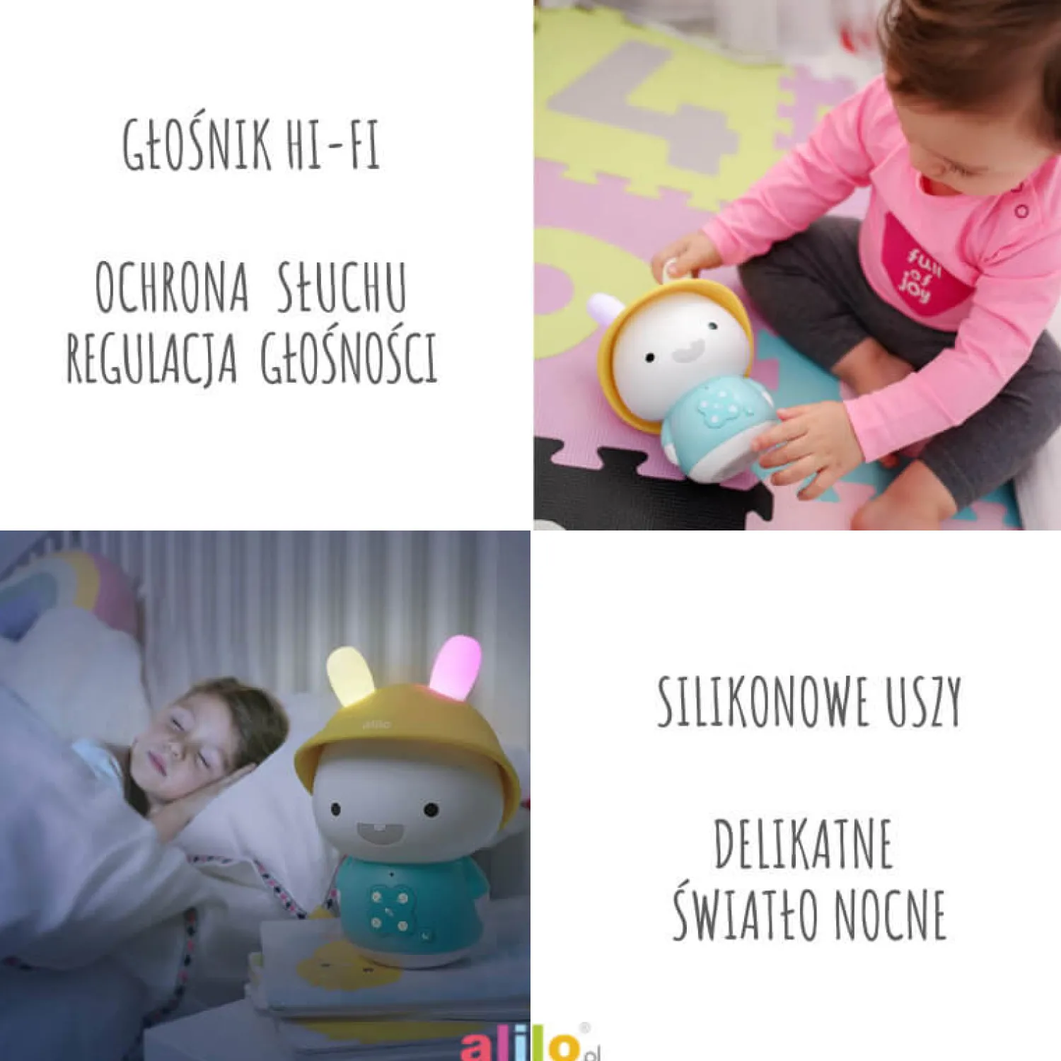 Alilo Króliczek Baby Bunny G9S+ - niebieski
