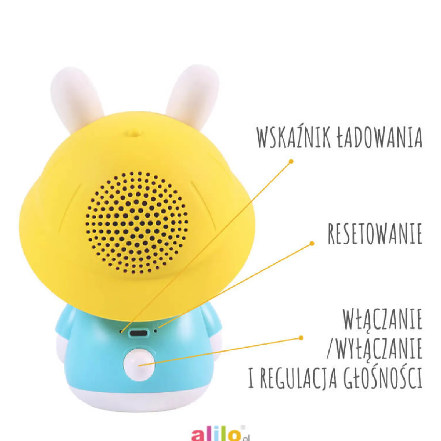 Alilo Króliczek Baby Bunny G9S+ - niebieski