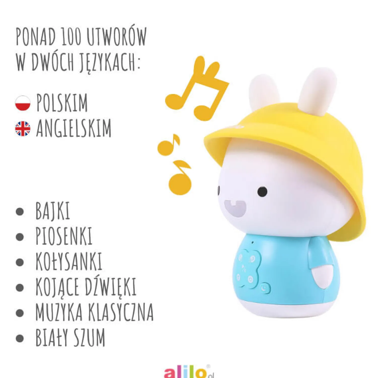 Alilo Króliczek Baby Bunny G9S+ - niebieski