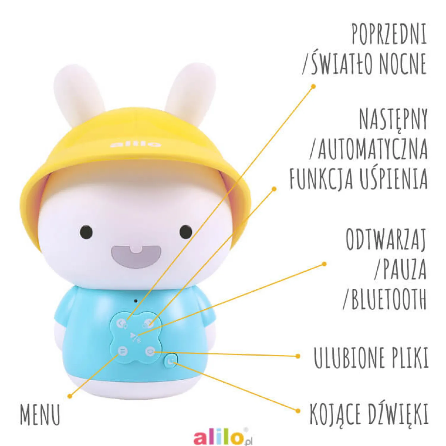 Alilo Króliczek Baby Bunny G9S+ - różowy