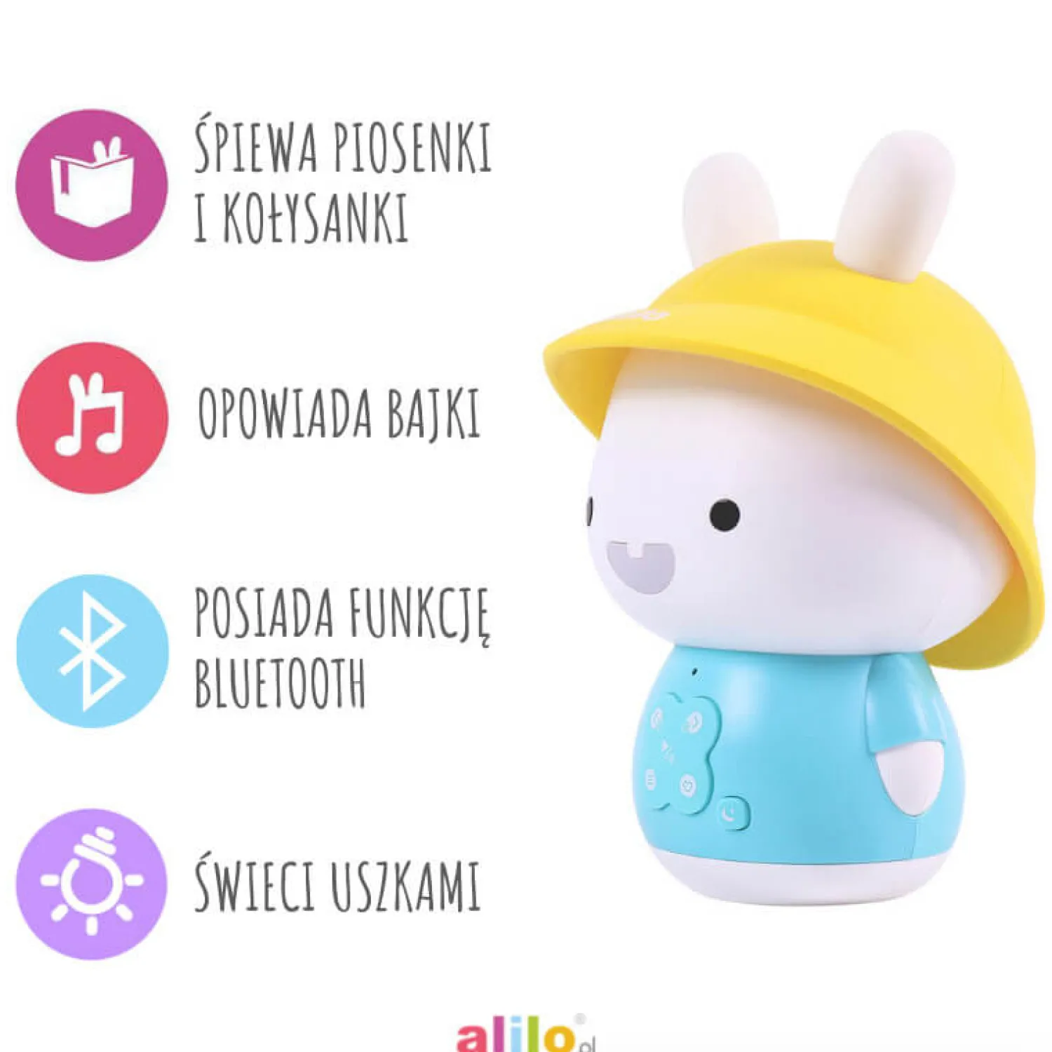 Alilo Króliczek Baby Bunny G9S+ - różowy