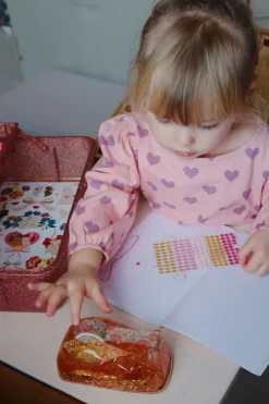 Konges slojd Kuferek małego artysty - glitter rose