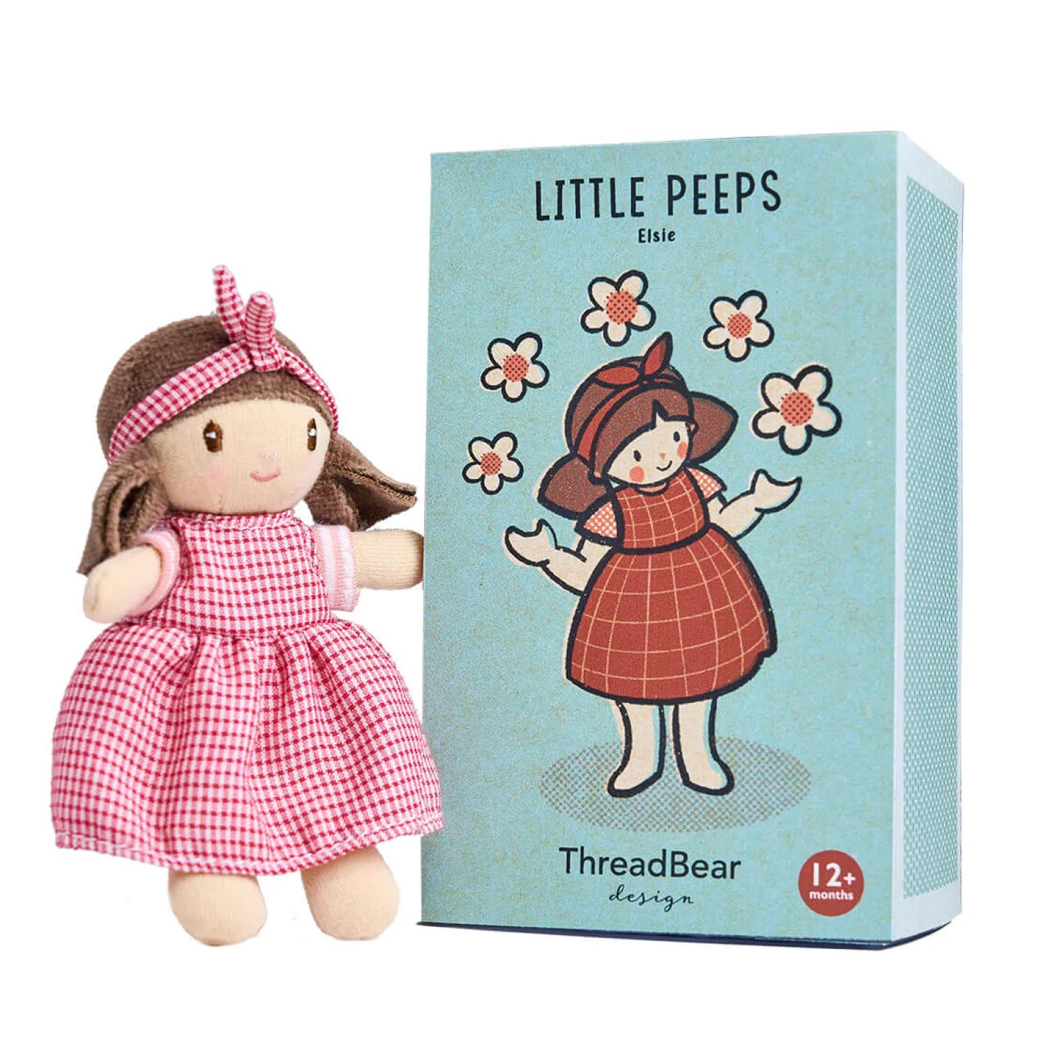 ThreadBear Design Laleczka w pudełku - dziewczynka Elsie