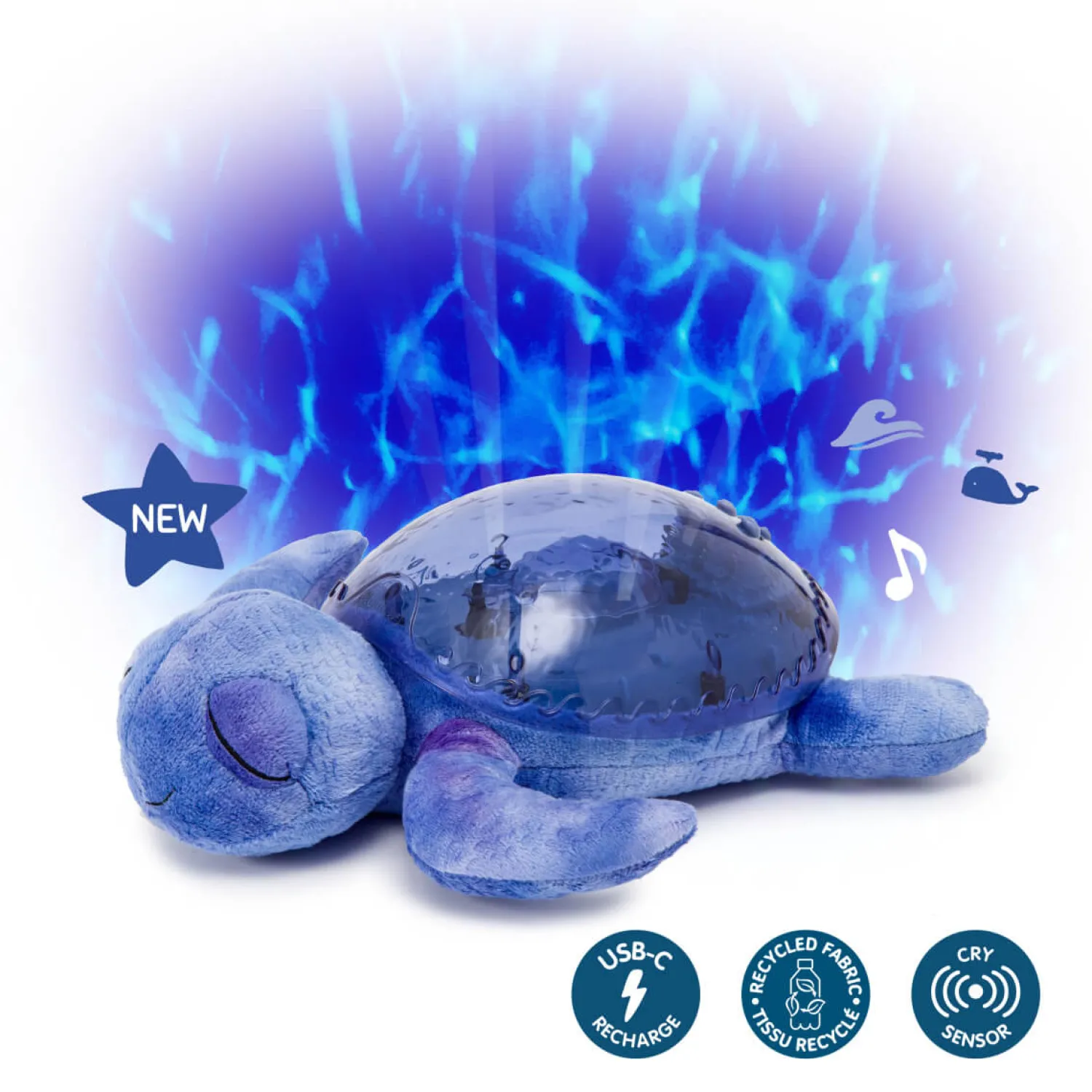 Dzieci Cloud b Lampka Tranquil Turtle Ocean Eco - żółw granatowy