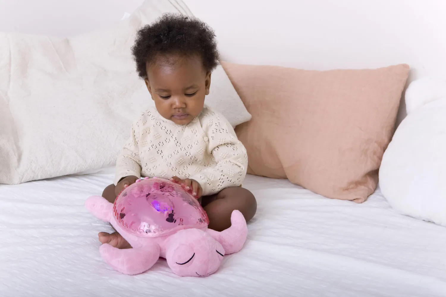 Dzieci Cloud b Lampka Tranquil Turtle Ocean Eco - żółw różowy