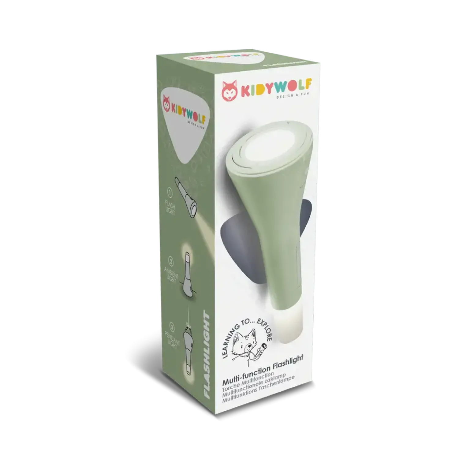Kidywolf Latarka KIDYFLASHLIGHT - zielona