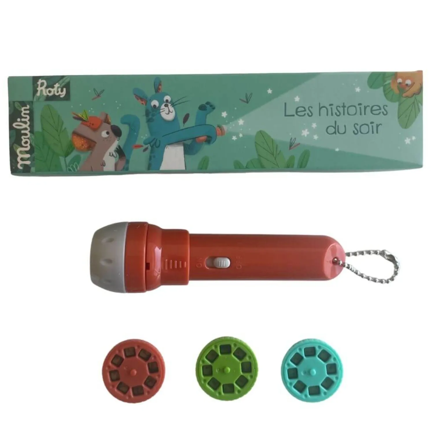 Moulin Roty Latarka - projektor DANS LA JUNGLE