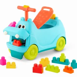 B.Toys Locbloc Hippo Ride-On with Blocks – JEŹDZIK-HIPCIO z klockami