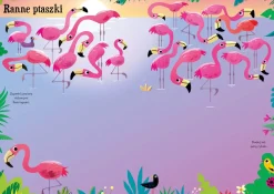 Wydawnictwo Wilga Lubię naklejać. Flamingi