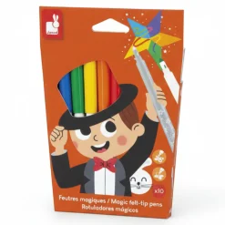 Janod Magiczne flamastry zmieniające kolor 10 kolorów 3+
