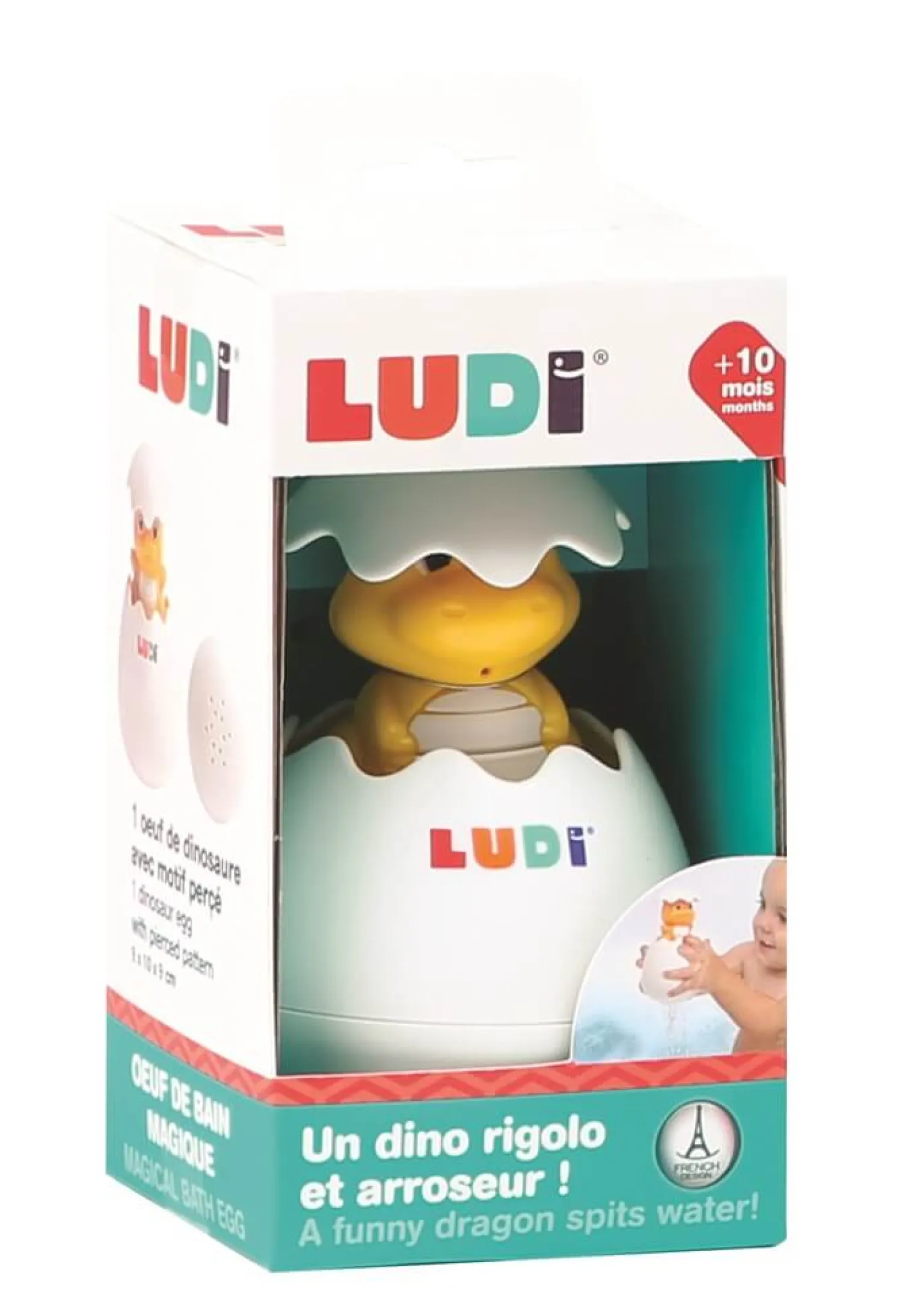 LUDI Magiczne jajko dinozaura do kąpieli