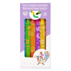 Djeco Magiczne wielokolorowe markery 6szt.