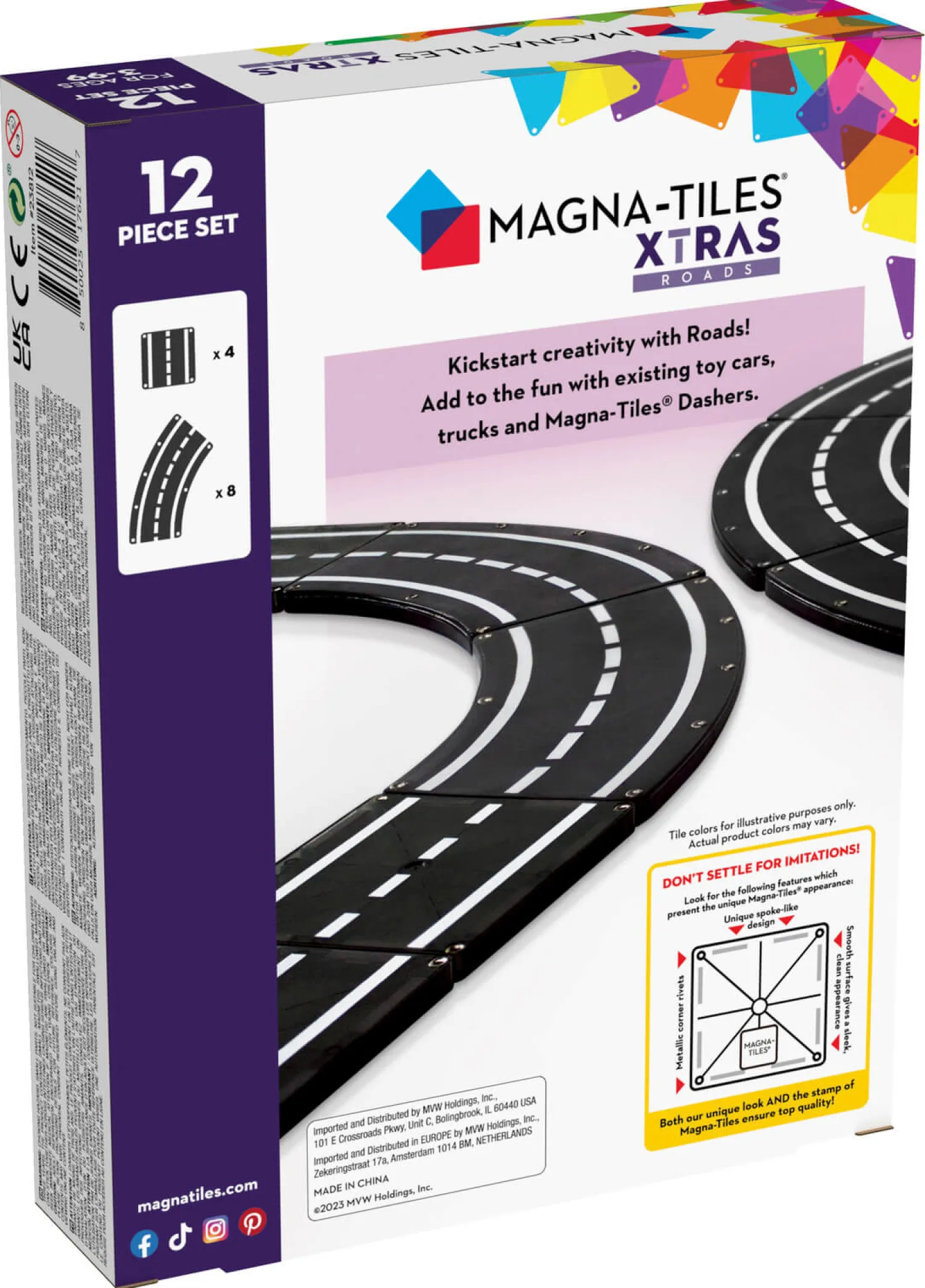 Magna-Tiles Magnetyczna droga 12 el.