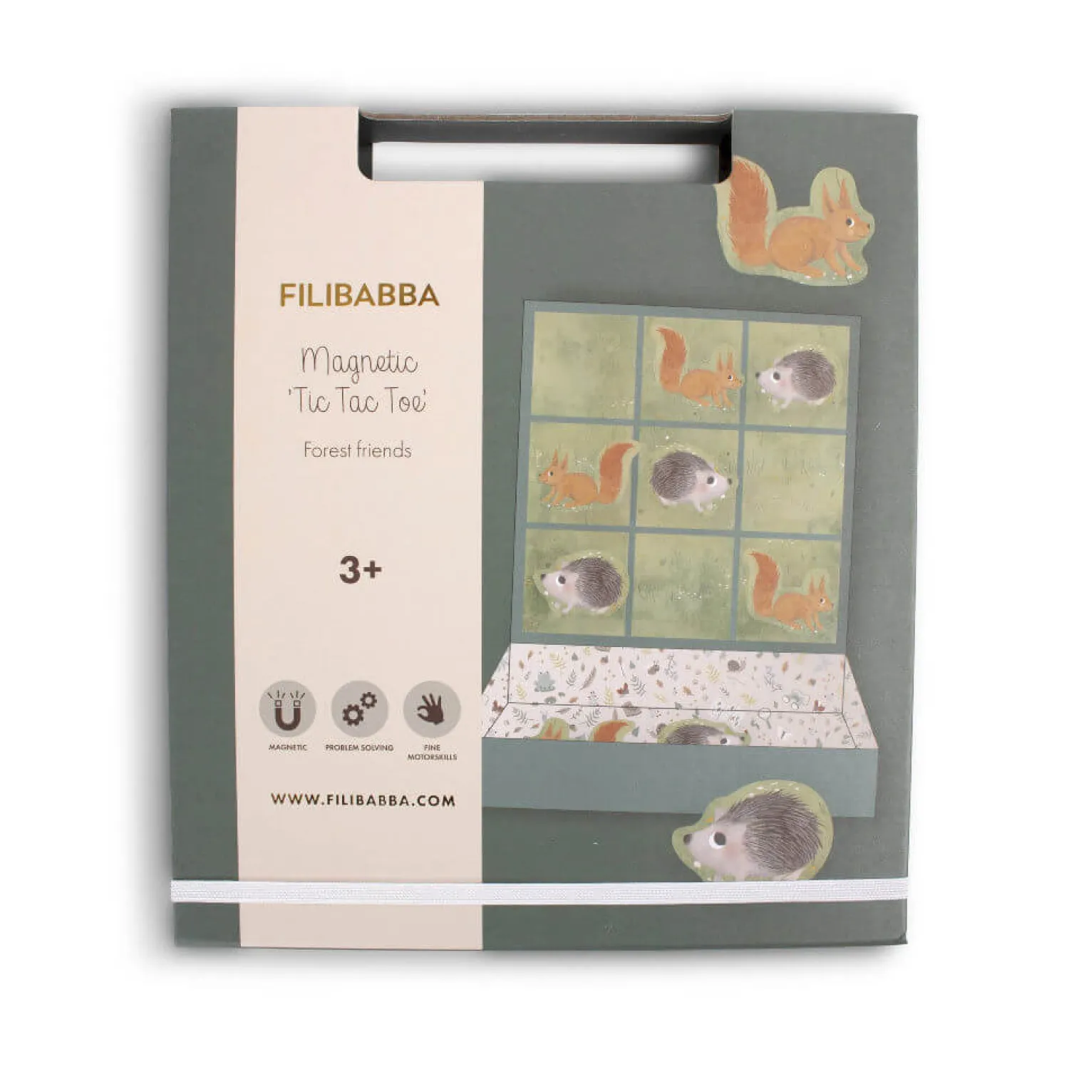 Filibabba Magnetyczna gra w kółko i krzyżyk Forest friends