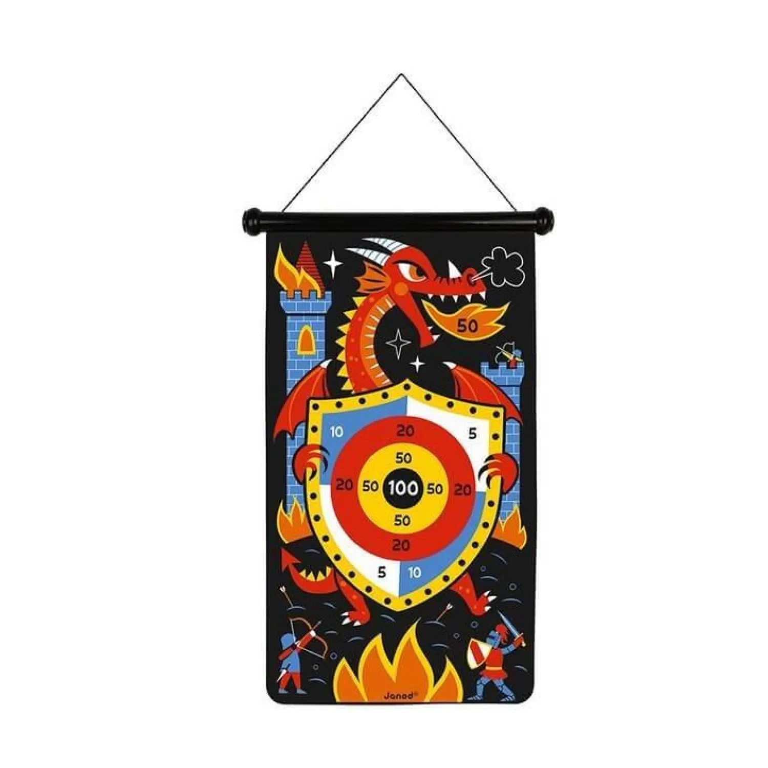 Janod Magnetyczna gra w rzutki Smoki 4-8