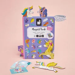 Janod Magnetyczna układanka Jednorożec Magnetibook