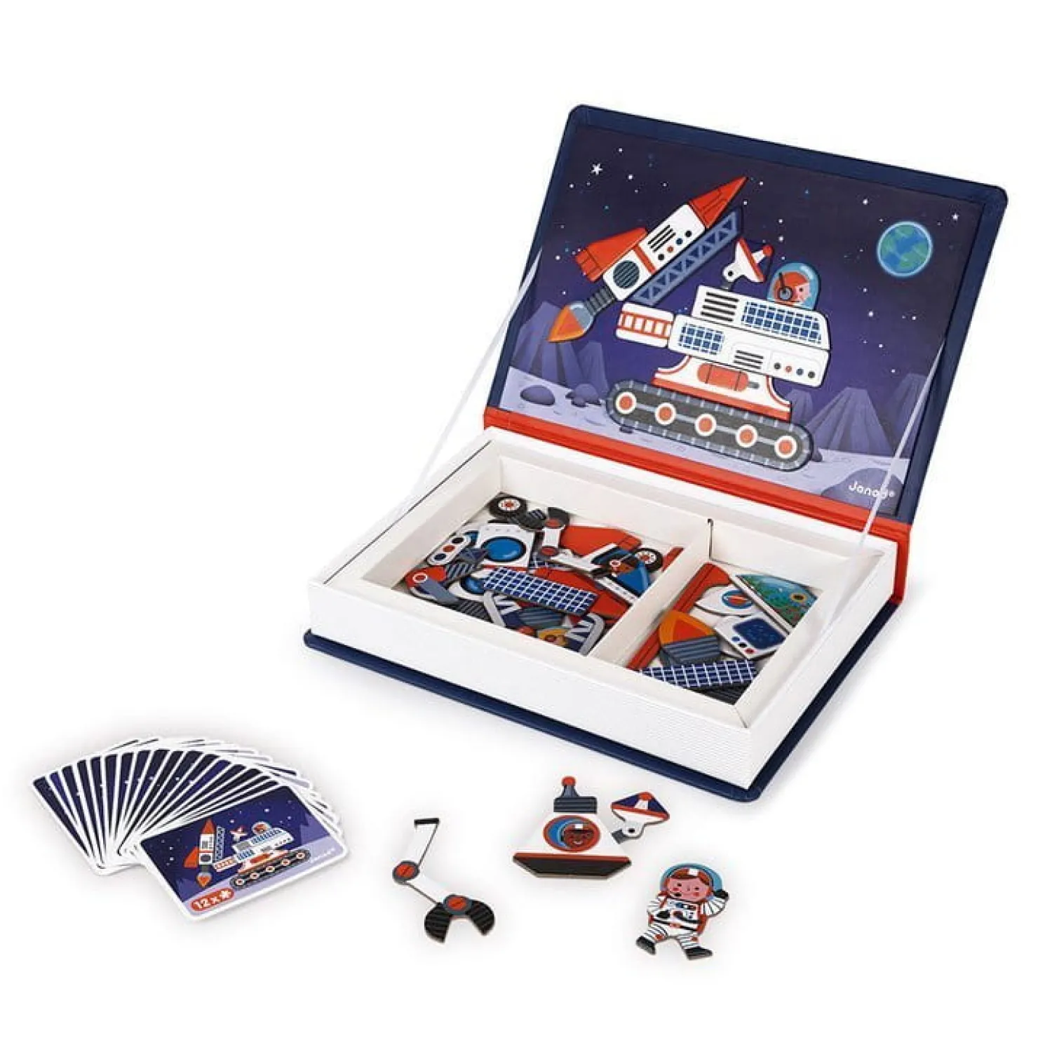 Janod Magnetyczna układanka Kosmos Magnetibook