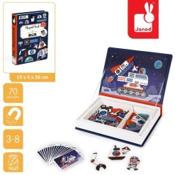Janod Magnetyczna układanka Kosmos Magnetibook