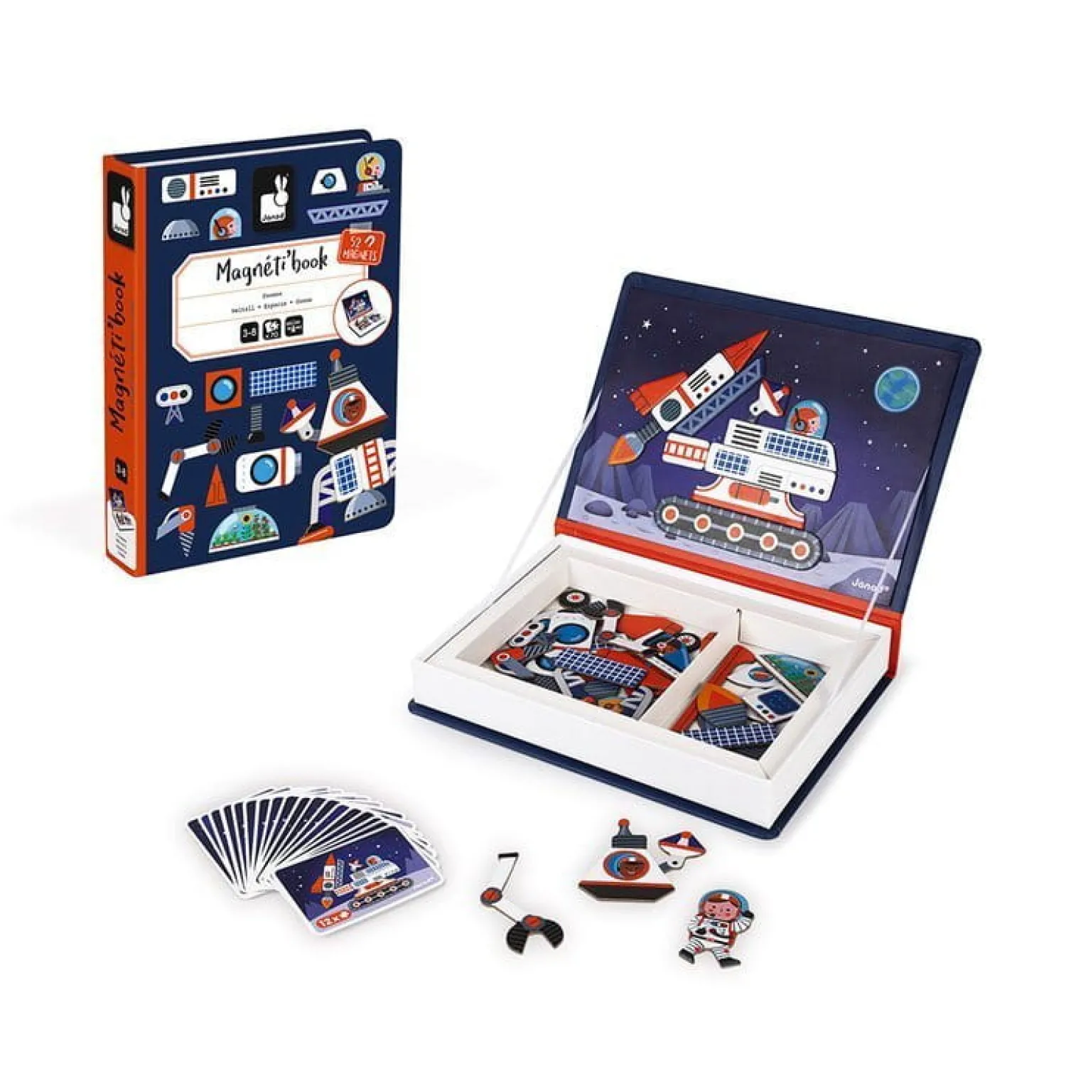 Janod Magnetyczna układanka Kosmos Magnetibook