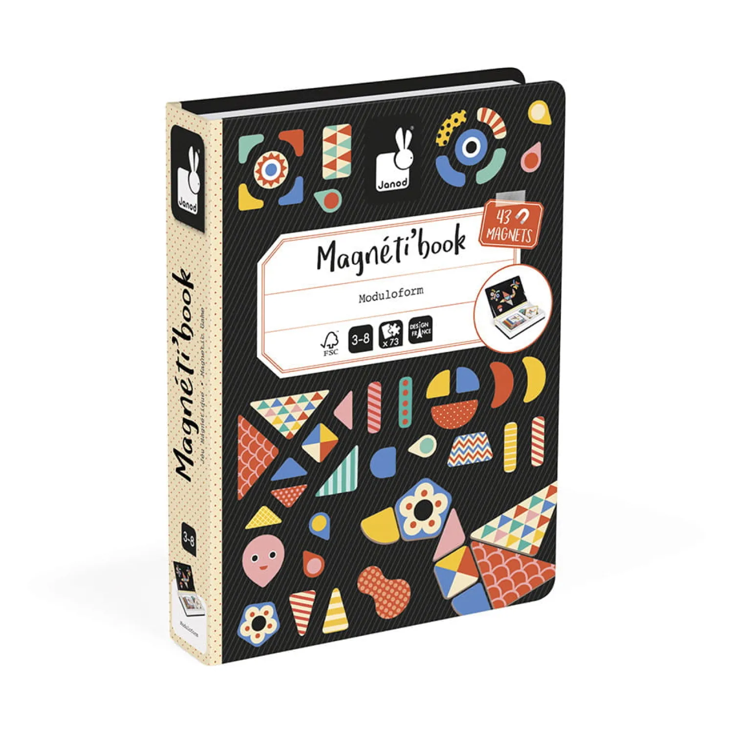 Janod Magnetyczna układanka Kształty Magnetibook