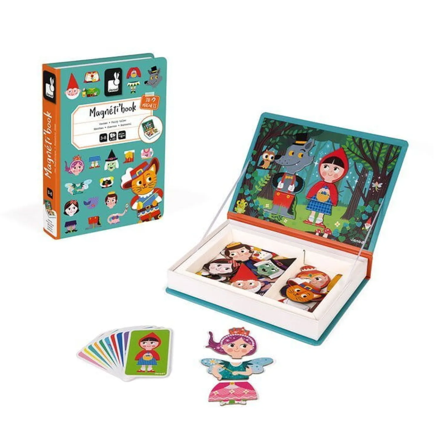 Janod Magnetyczna układanka Świat baśni Magnetibook