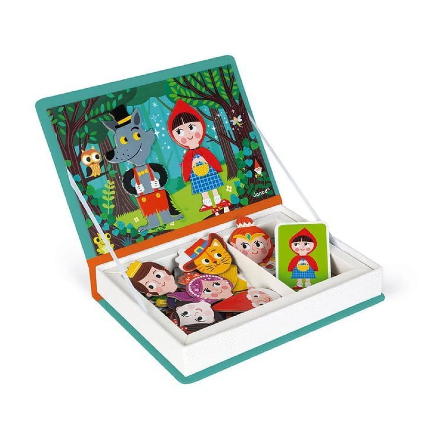 Janod Magnetyczna układanka Świat baśni Magnetibook