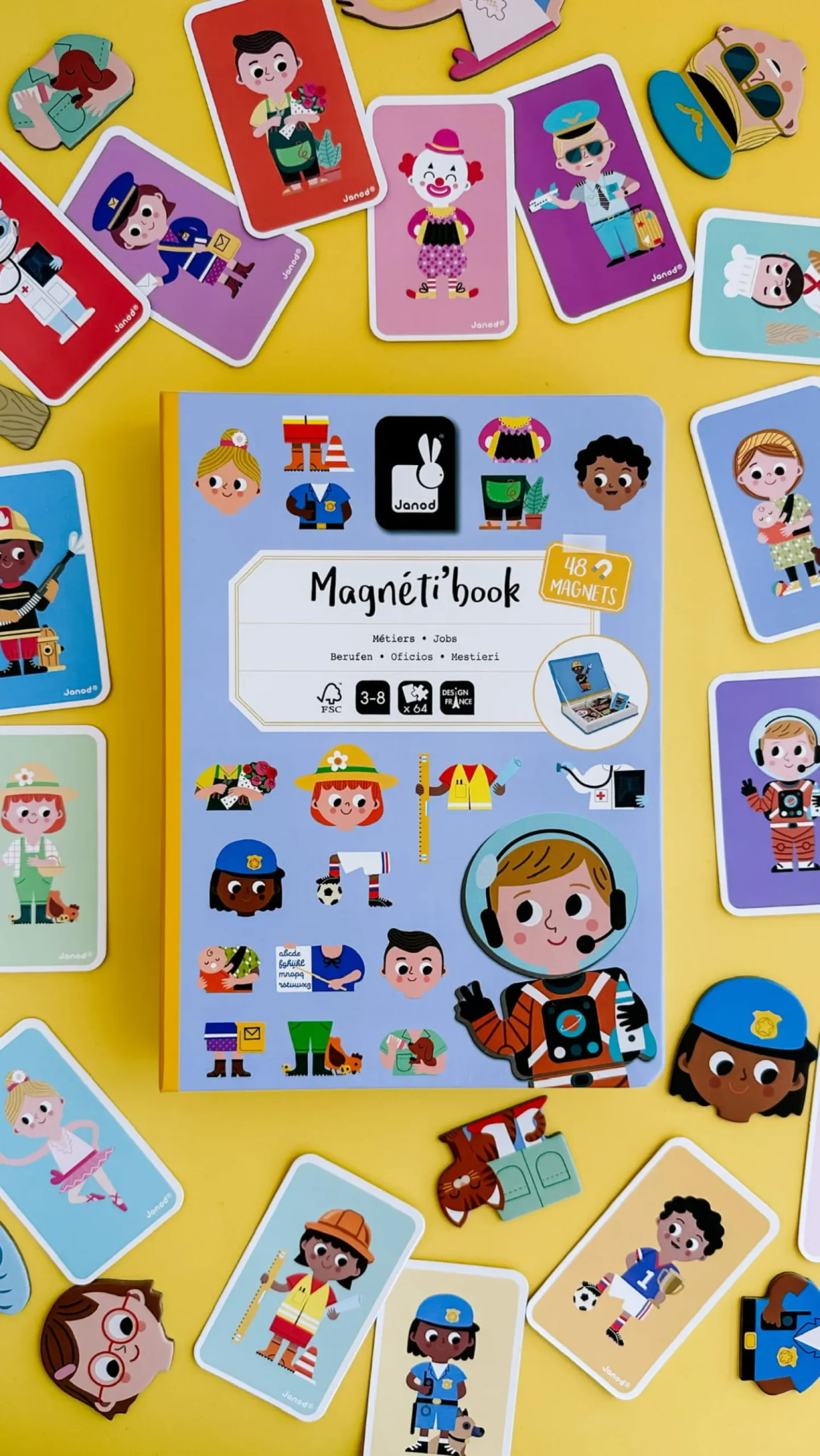 Janod Magnetyczna układanka Zawody Magnetibook