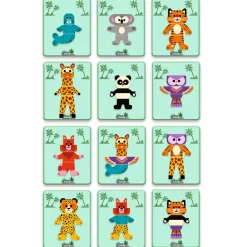 Djeco Magnetyczne puzzle Inzebox SAFARI