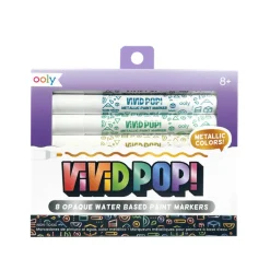 Ooly Markery Akrylowe Vivid Pop! Metaliczne Kolory