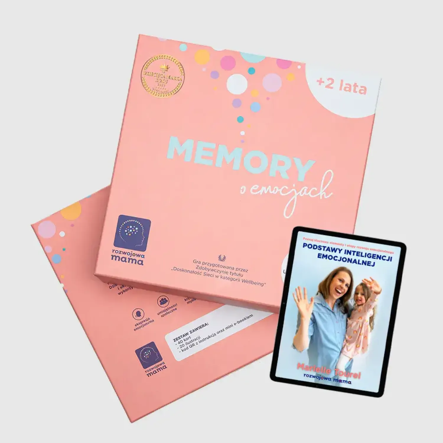 rozwojowa mama Memory o emocjach – gra o emocjach + mini e-book 2+