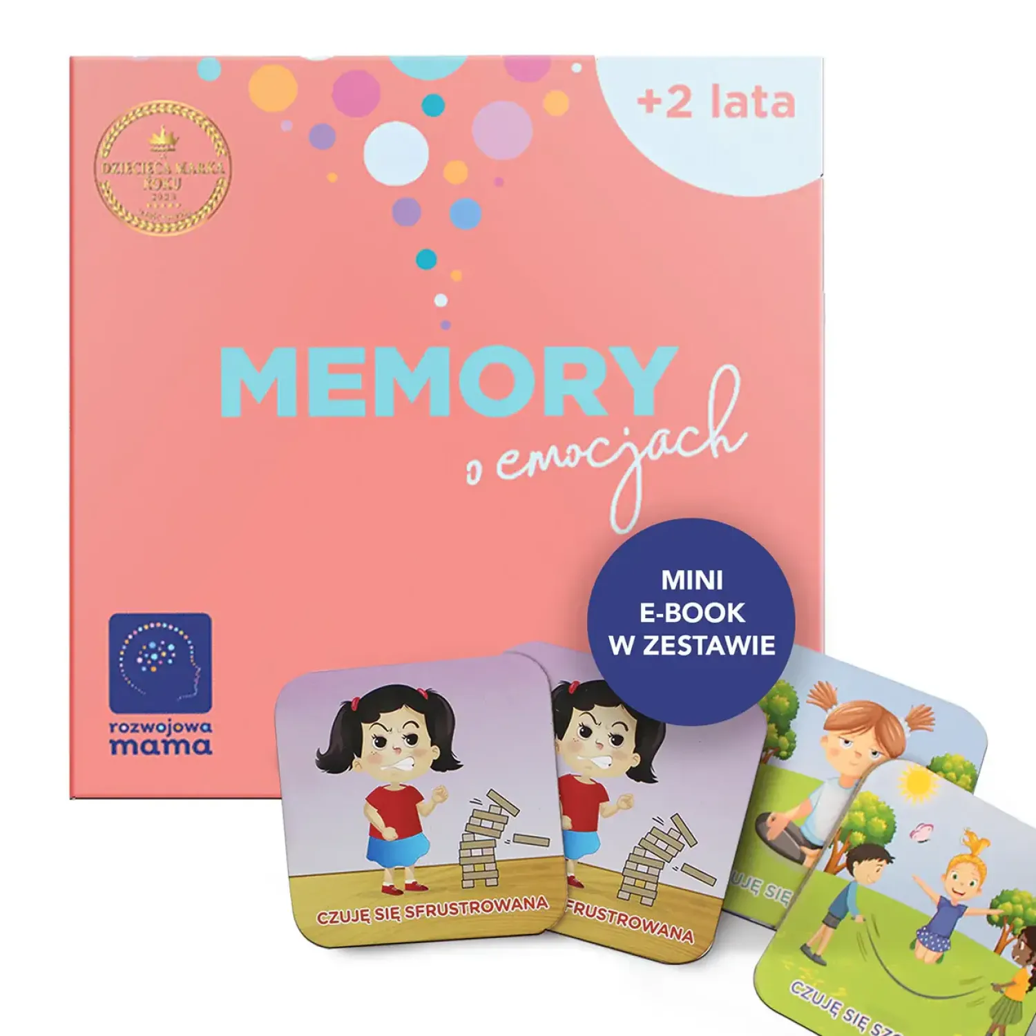 rozwojowa mama Memory o emocjach – gra o emocjach + mini e-book 2+