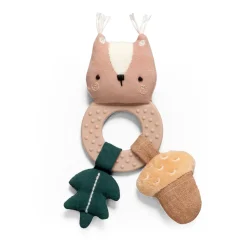 Sebra Mini grzechotka z gryzakiem - Zappy the squirrel