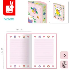 Janod Mini notes w twardej oprawie Owocowe Słodziaki 6+