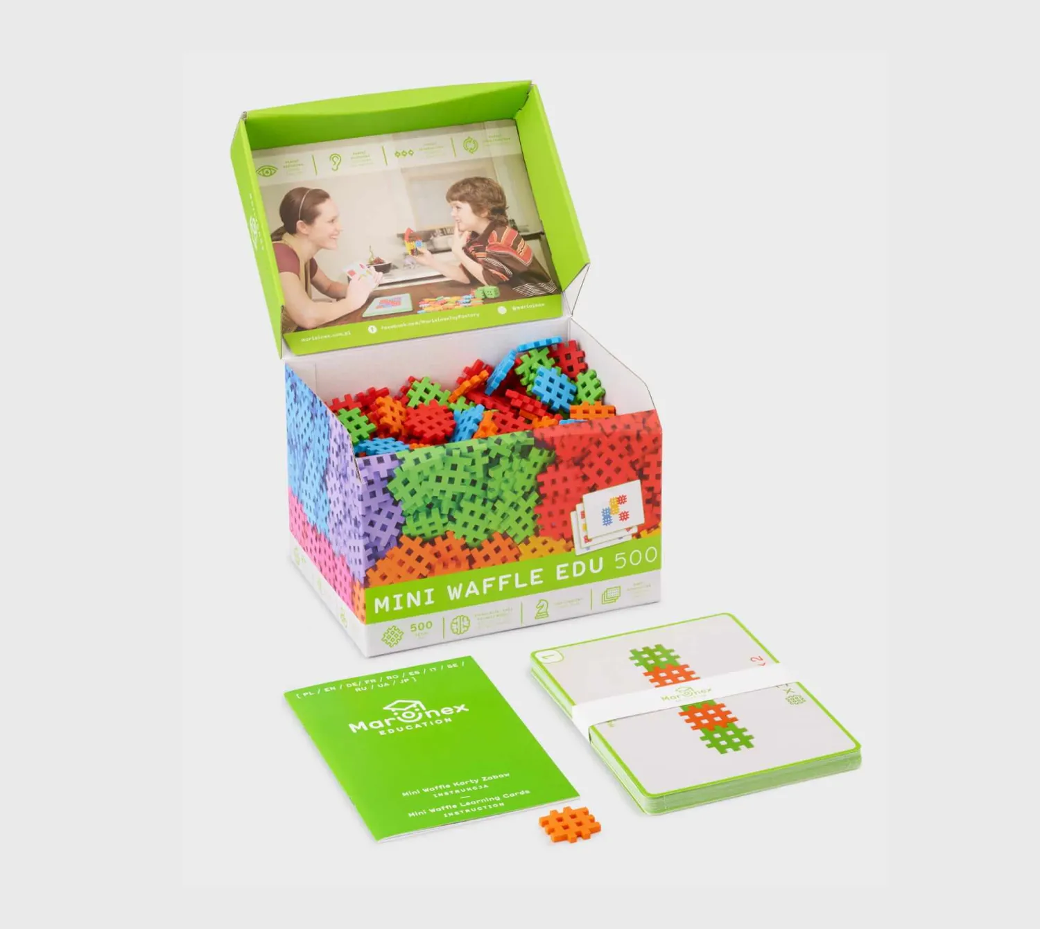 Marioinex Mini Waffle Education 500 szt.