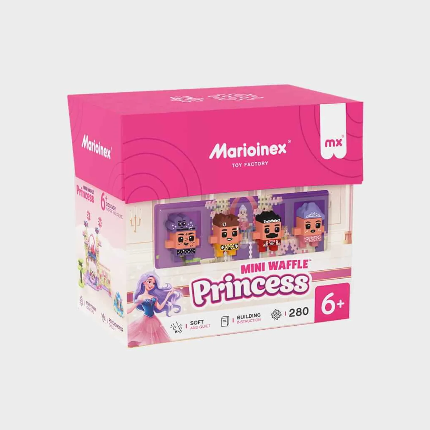 Marioinex Mini Waffle Księżniczka 280 el.
