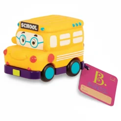 B.Toys Mini Wheeee-ls! - mini autko z napędem: SZKOLNY AUTOBUS Yellow Bus Gus