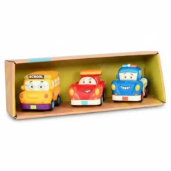 B.Toys Mini Wheeee-ls! – zestaw 3 mini autek z napędem z wyścigówką