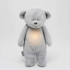 Moonie 2.0 SILVER - szumiący miś z lampką