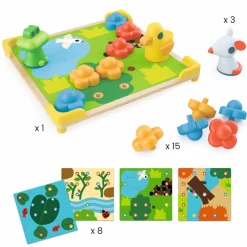 Djeco Mozaika DUCKY&CO - kolorowe obrazki
