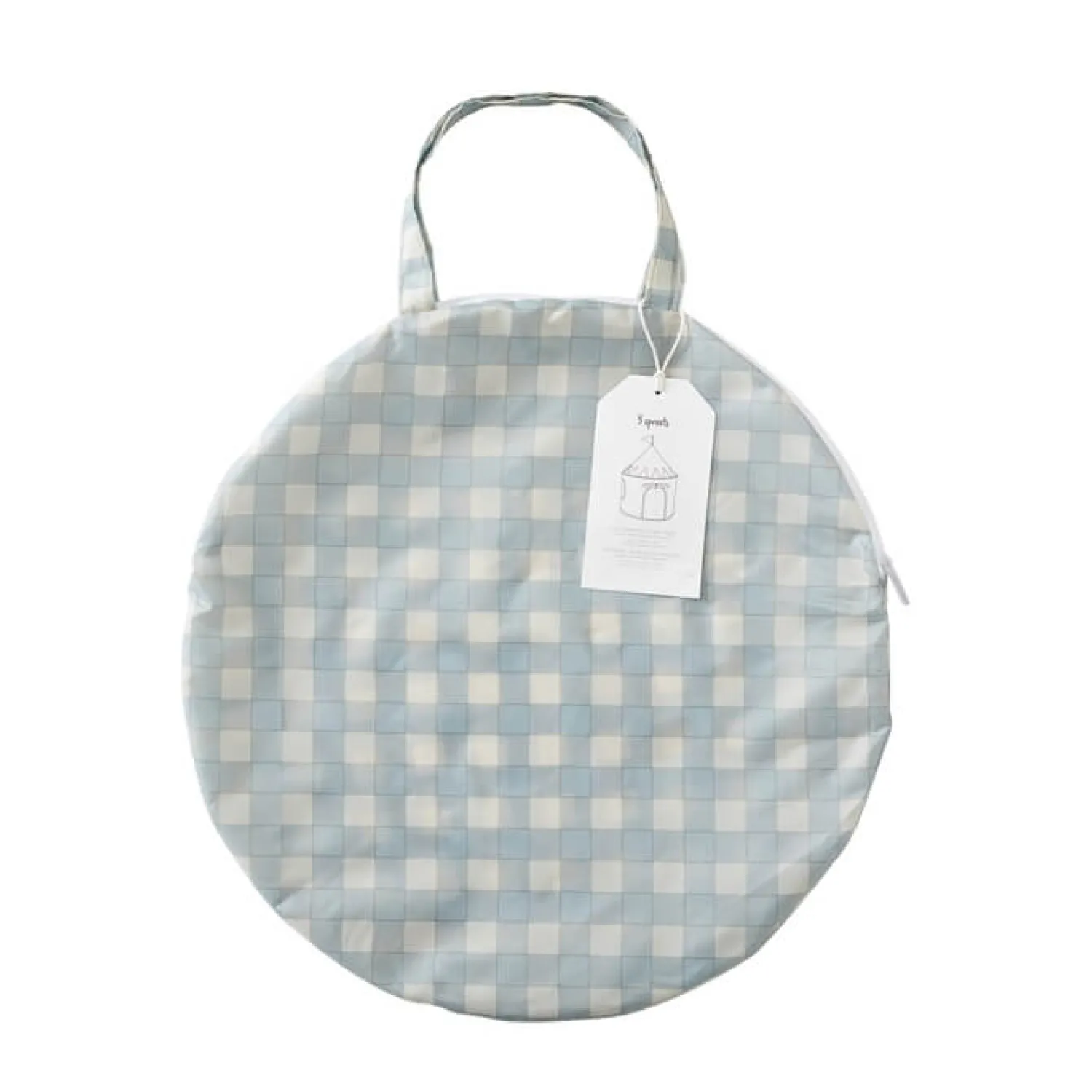 Dzieci 3 Sprouts Namiot dla Dzieci Recycled Gingham Blue