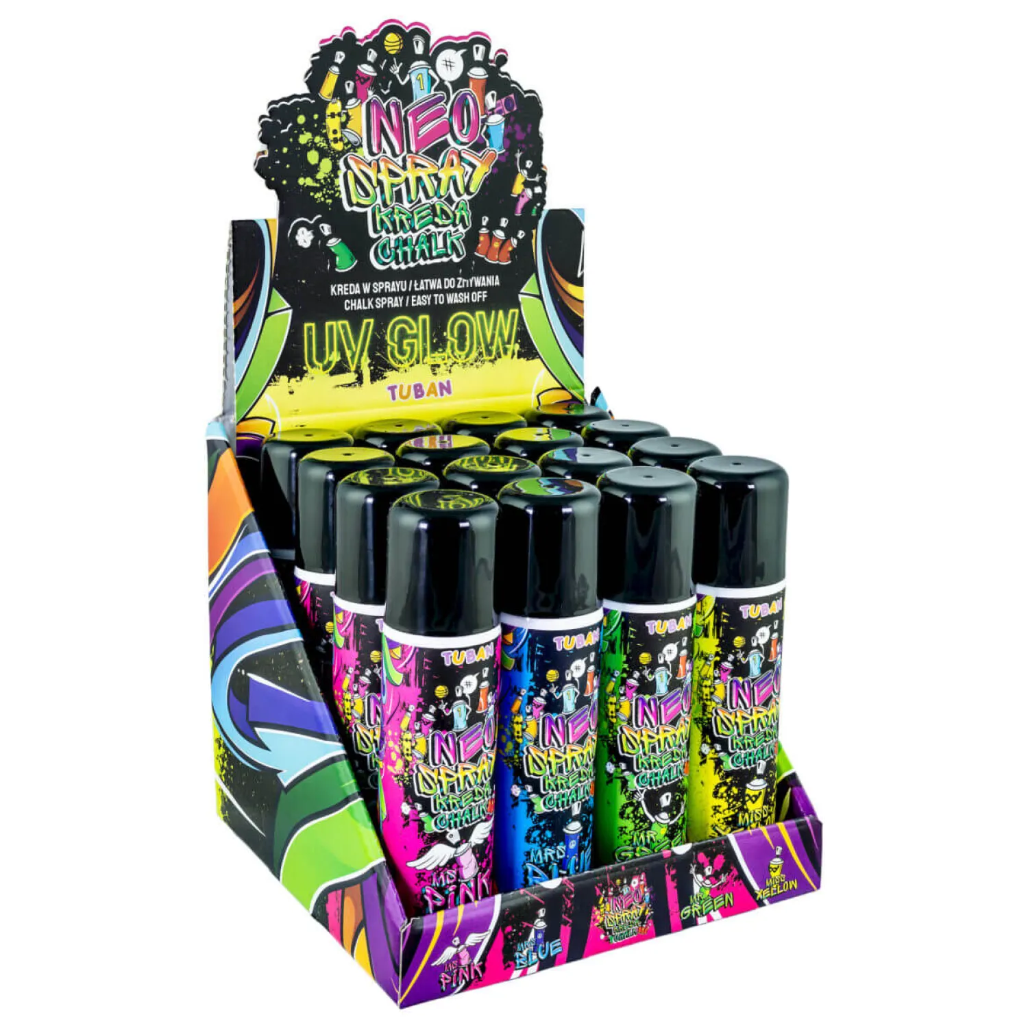 Tuban Neonowa kreda w sprayu, 150ml