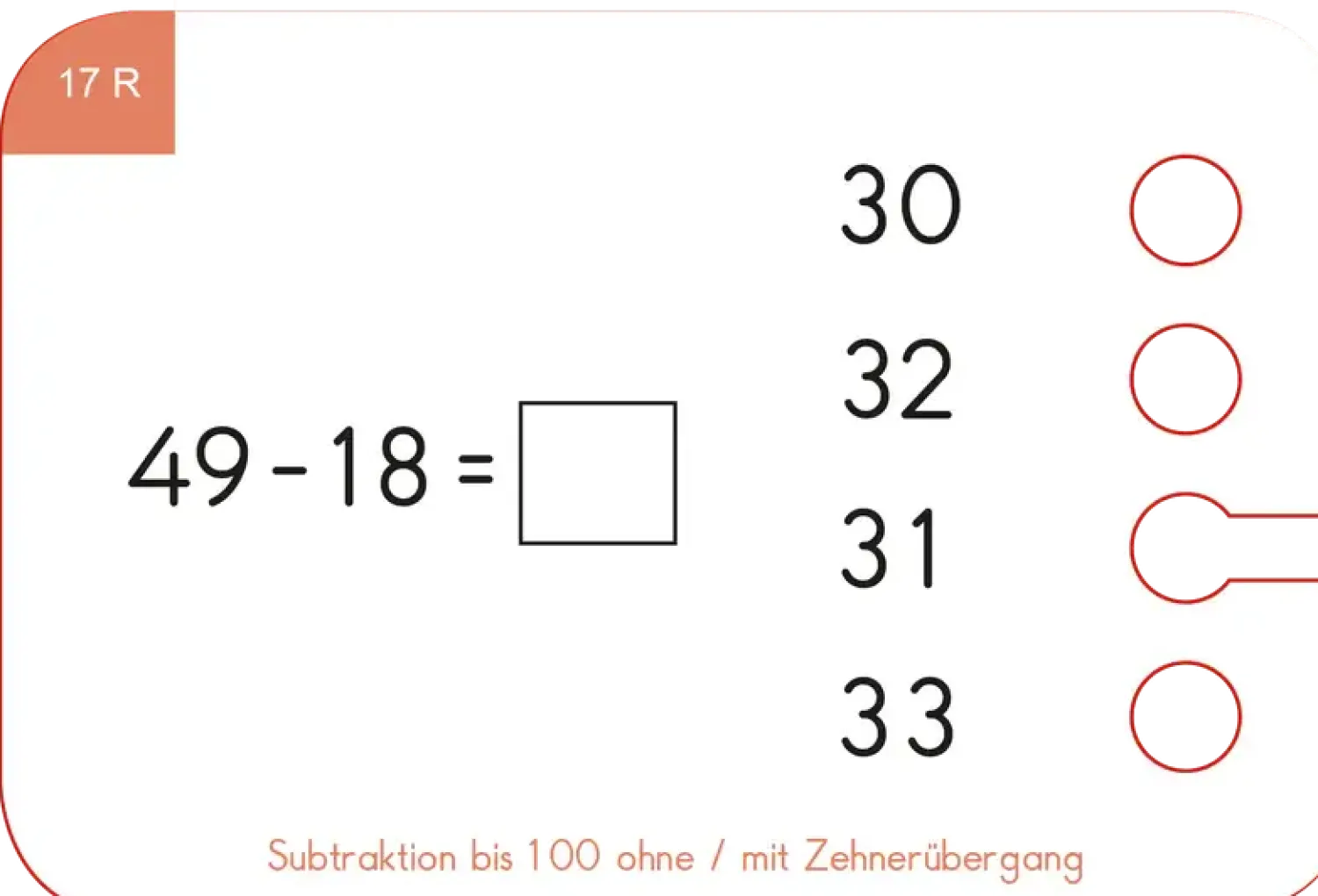 WiemTo Odejmowanie w Zakresie 100. Karty