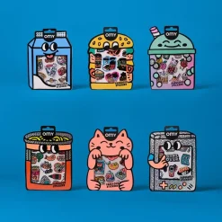 OMY Odlotowe winylowe naklejki - BIG BUBBLE TEA