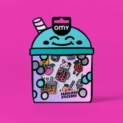OMY Odlotowe winylowe naklejki - BIG BUBBLE TEA