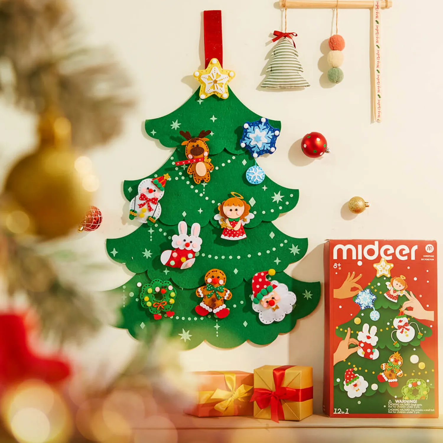 Mideer Ozdoby świąteczne na choinkę DIY 8+