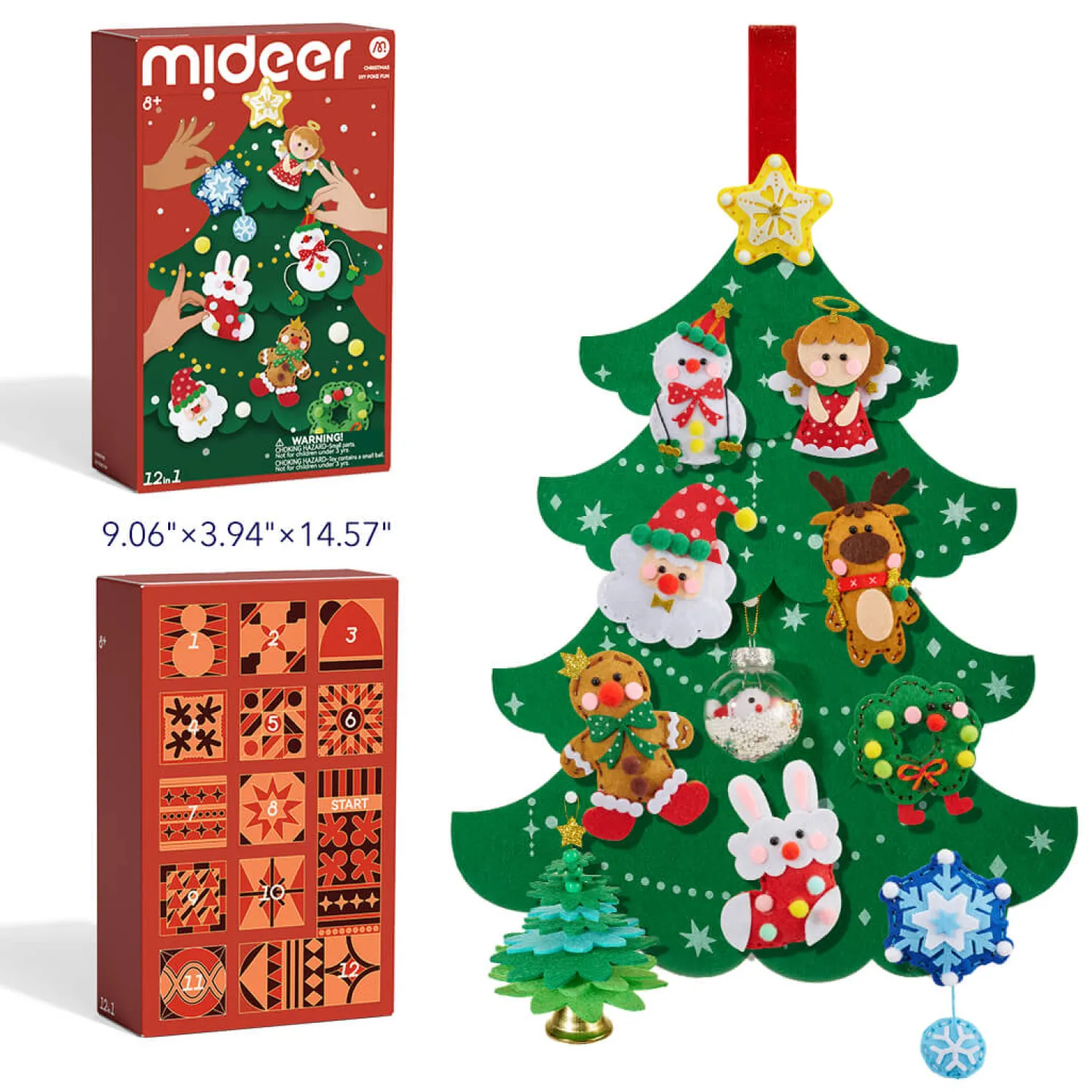 Mideer Ozdoby świąteczne na choinkę DIY 8+
